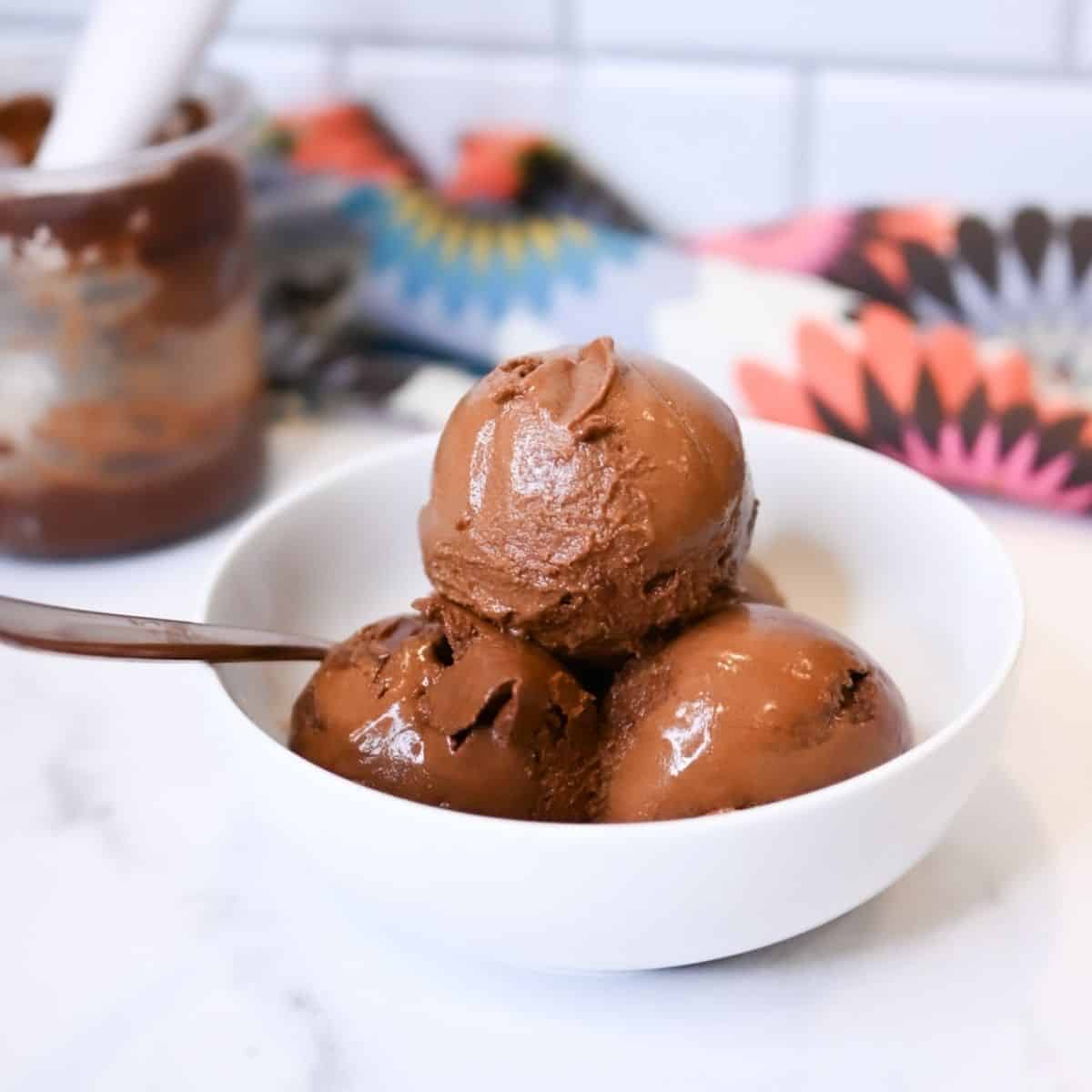 Ninja Creami Chocolate Sorbet-Low Calorie