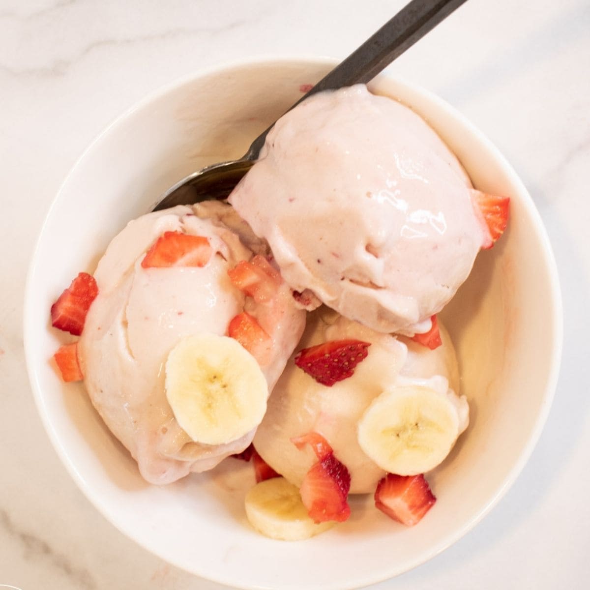 Ninja Creami Strawberry Banana Protein Ice Cream
