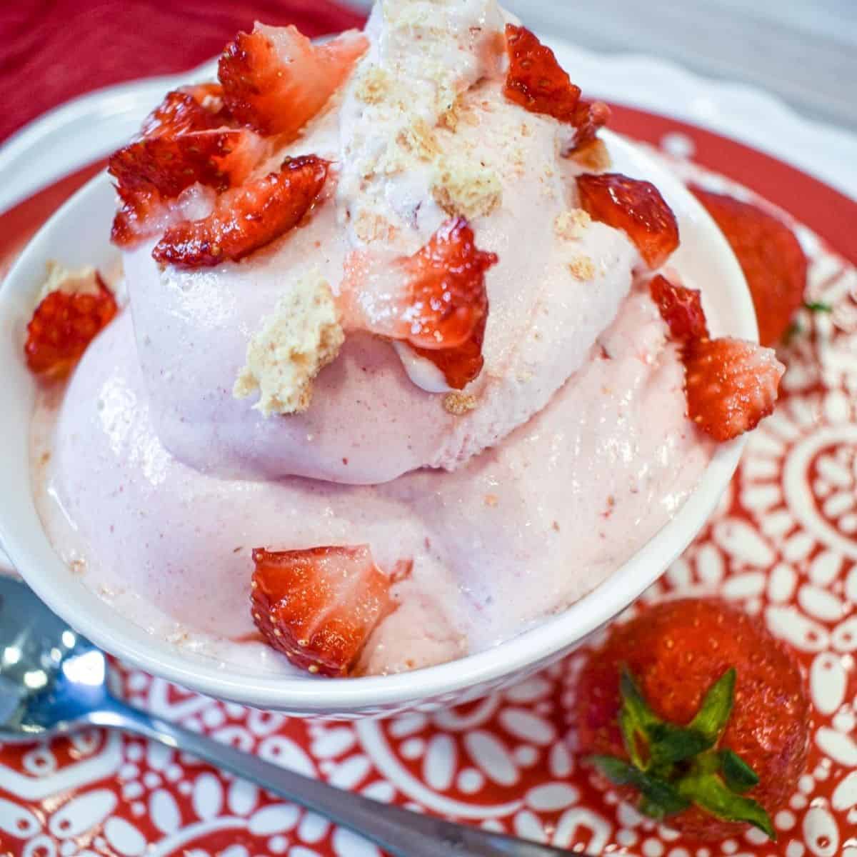 Ninja Creami Strawberry Cheesecake Ice Cream