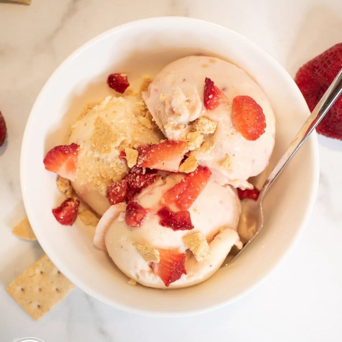 Ninja Creami Strawberry Cheesecake Protein Ice Cream (2)