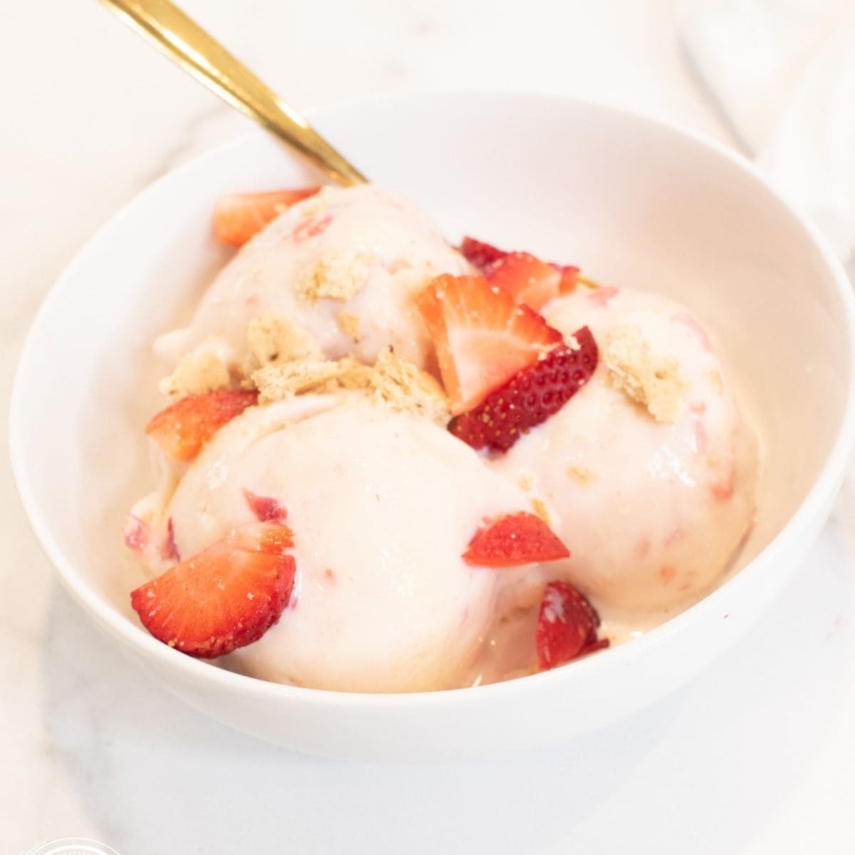 Strawberry Cheesecake Cottage Cheese Protein Ice Cream