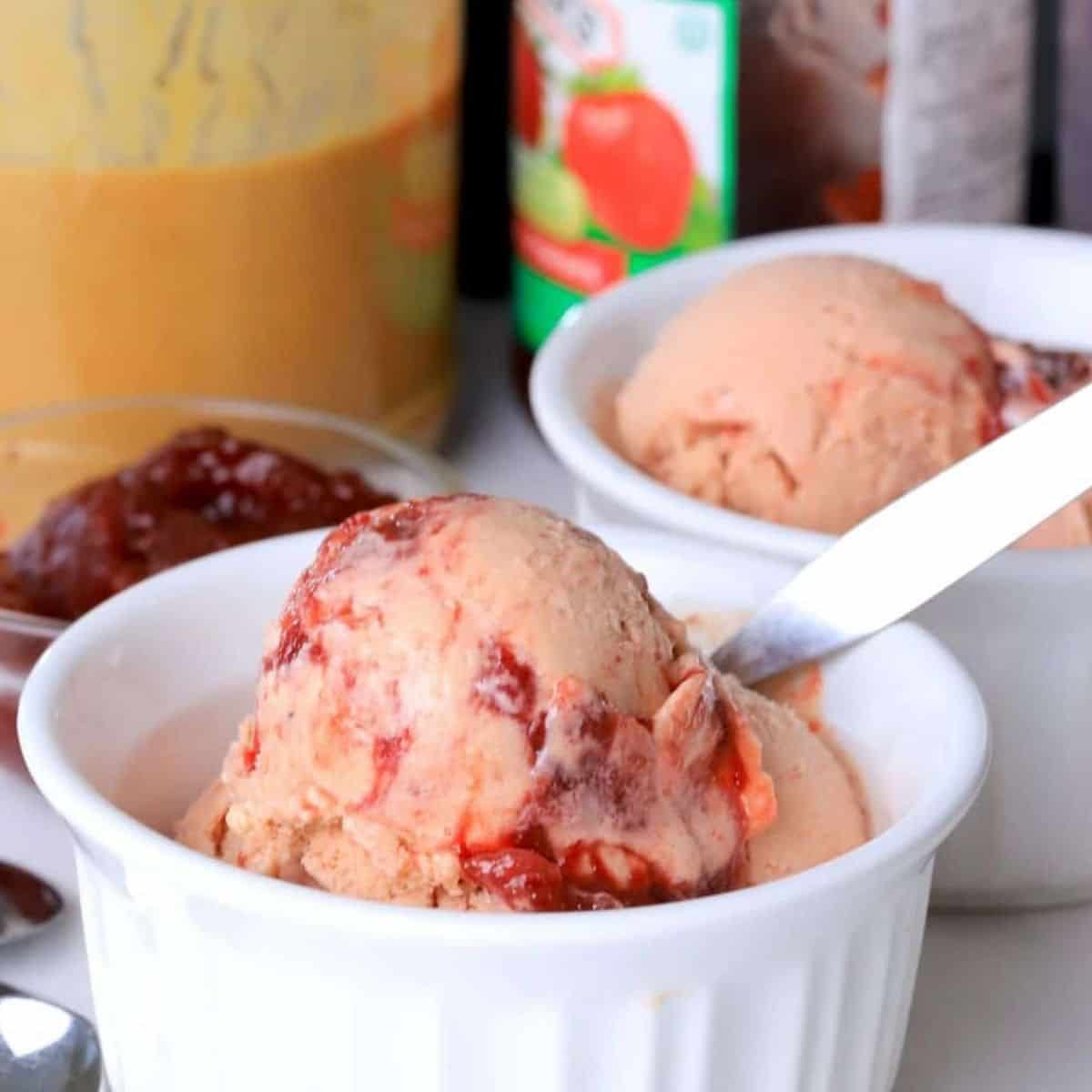 Low Carb Peanut Butter and Jam Ice Cream (Ninja Creami Recipe)