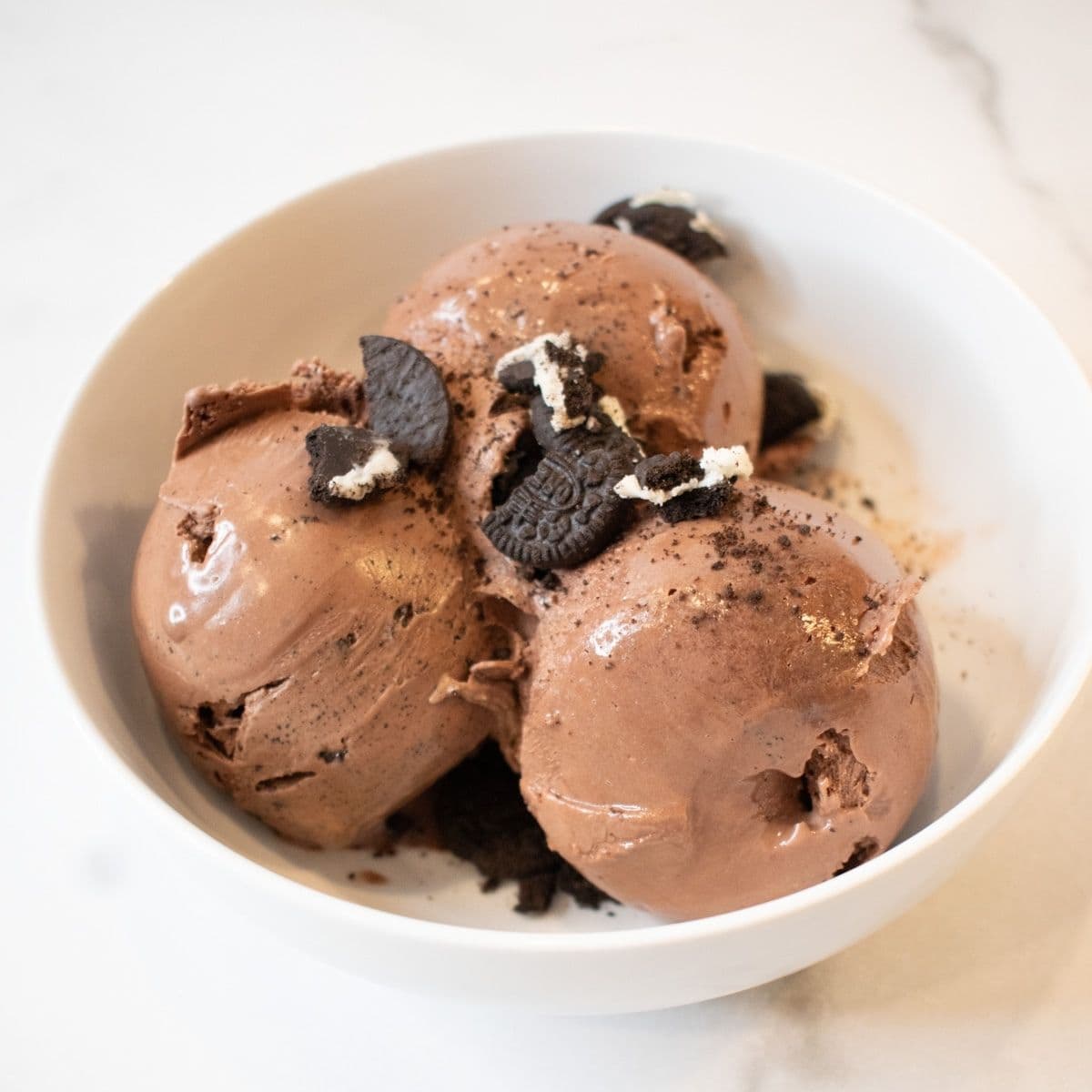 Ninja Creami Caramel Mocha Oreo Crumble Ice Cream