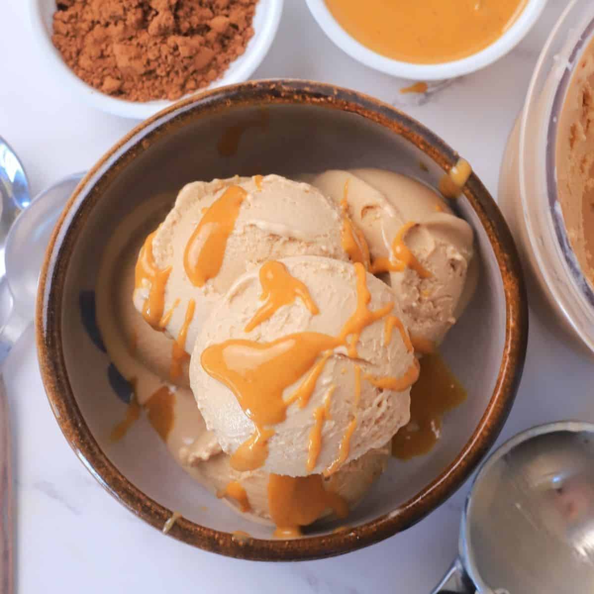 Ninja Creami Chocolate Peanut Butter Ice Cream (Sugar Free)