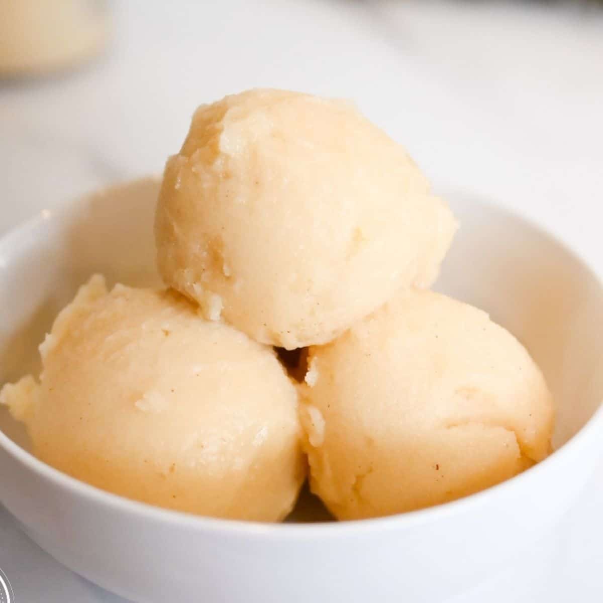 Ninja Creami Low Calorie Caramel Apple Sorbet-201 calories per pint!