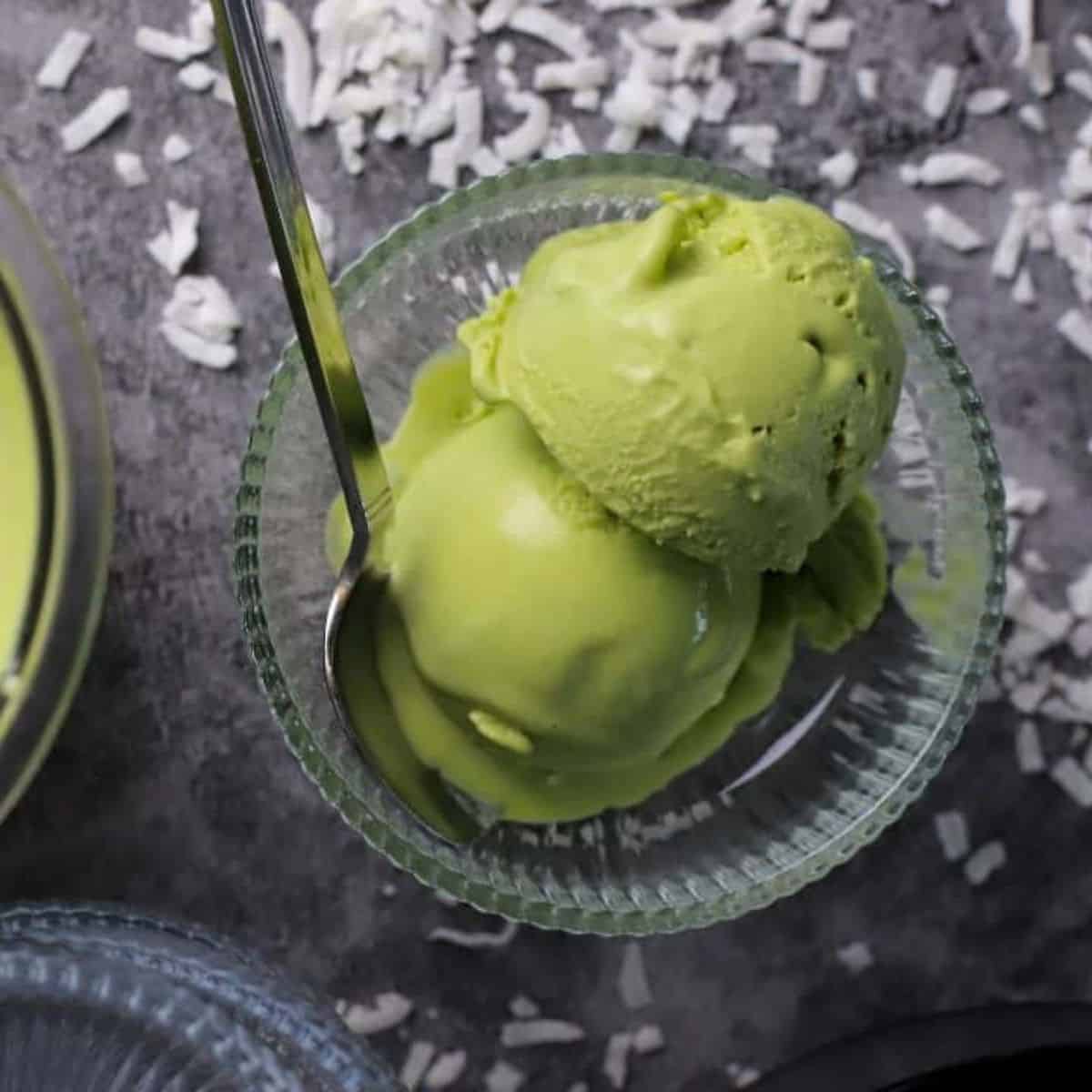 Vegan Ninja Creami Ice Cream - Coconut Matcha (High Protein, Sugar-Free)