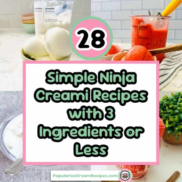 28 simple ninja creami 3 ingredient recipes for easy frozen treats