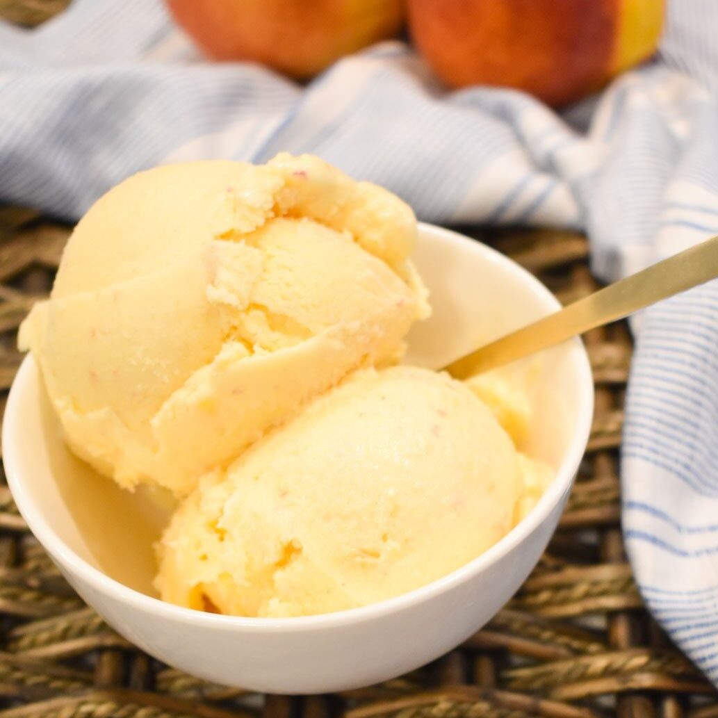Ninja Creami Peaches and Cream Ice Cream