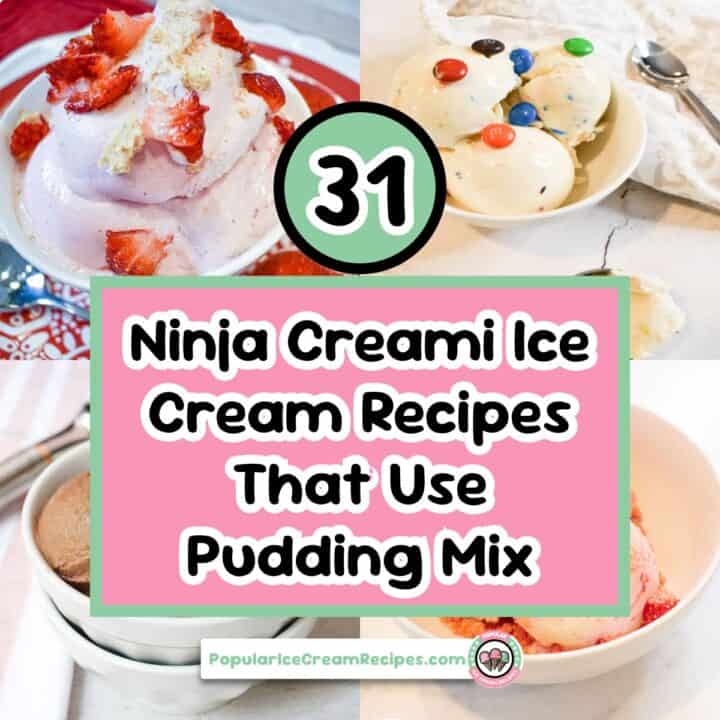 31 ninja creami ice cream recipes that use pudding mix
