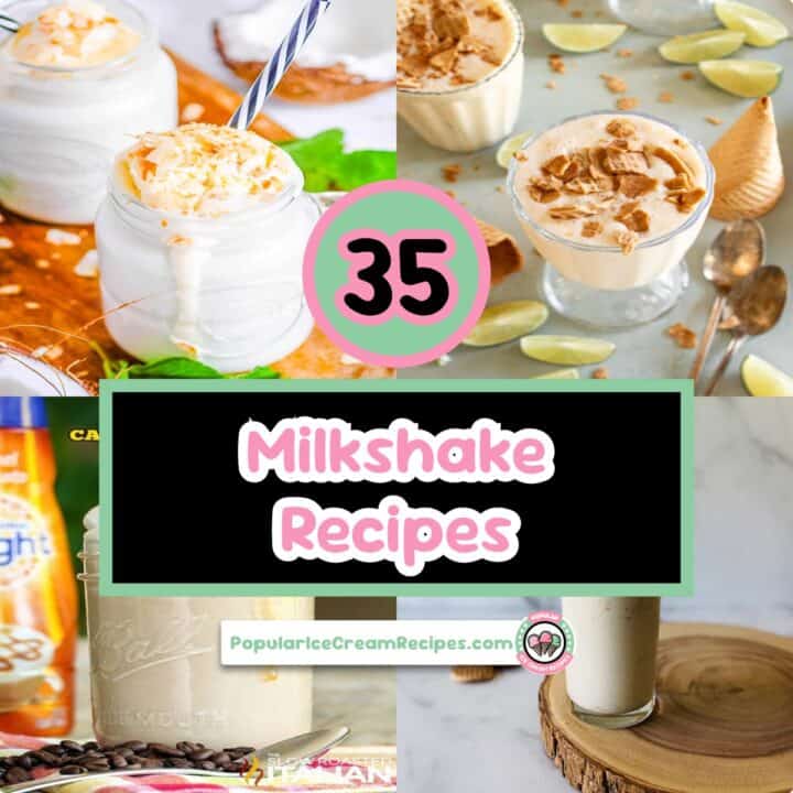 Delicious milkshake recipes with various flavors and toppings for ice cream lovers.